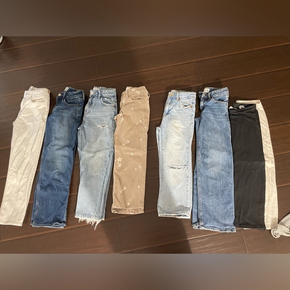 Lot of Abercrombie Kids and Zara kids Jeans, H&M skirts - Picture 1 of 12
